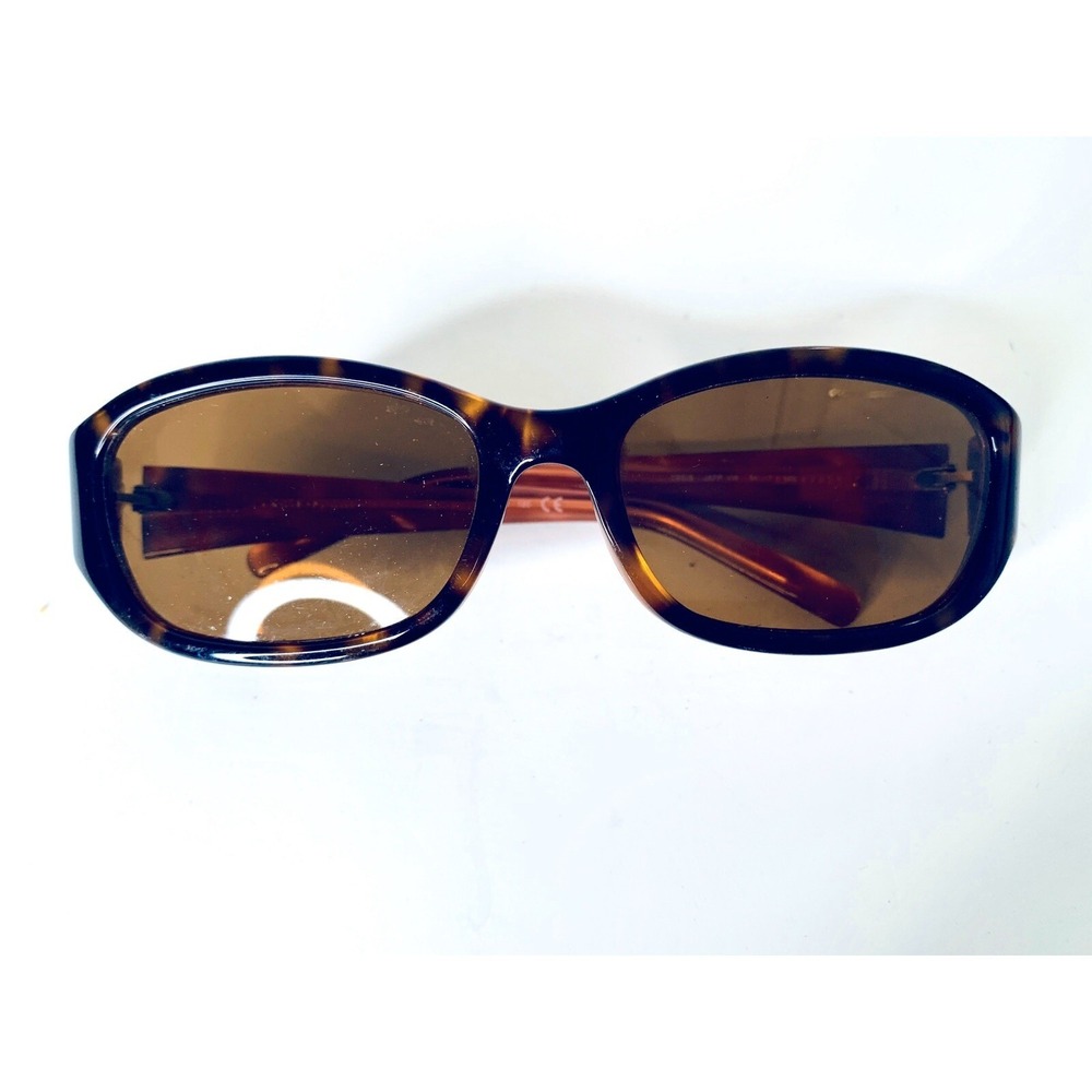 Kate Spade NY Clear Brown Frame w Leopard Temples Sunglasses Italy 54 17 120